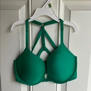 Green Strappy Women's Bra
